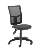 First Medway High Back Operator Chair 640x640x1010-1175mm Charcoal KF90271