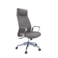 Dawn High Back Leather Executive Chair Brown PU