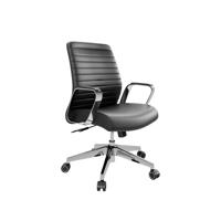 Dawn Mid Back Leather Executive Chair Black PU