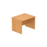 Office Rectangular Desk with Panel Legs  1000X800 Norwegian Beech