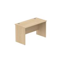 Office Rectangular Desk with Panel Legs  1200X600 Canadian Oak