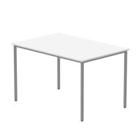 Office Rectangular Multi-Use Table (FSC) 1200X800 Arctic White/Silver