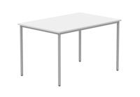 Office Rectangular Multi-Use Table 1200X800 Arctic White/Silver