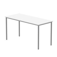 Office Rectangular Multi-Use Table (FSC) 1400X600 Arctic White/Silver
