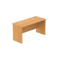 Office Rectangular Desk with Panel Legs  1400X600 Norwegian Beech