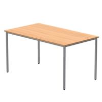 OFFICE RECTANGULAR MULTI-USE TABLE (FSC) 1400X800 NORWEGIAN BEECH/SILVER