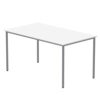 Office Rectangular Multi-Use Table (FSC) 1400X800 Arctic White/Silver