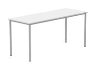 Office Rectangular Multi-Use Table 1600X600 Arctic White/Silver