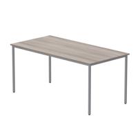 OFFICE RECTANGULAR MULTI-USE TABLE 1600X800 ALASKAN GREY OAK/SILVER