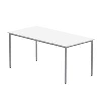 OFFICE RECTANGULAR MULTI-USE TABLE 1600X800 ARCTIC WHITE/SILVER