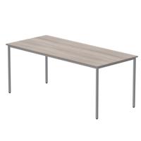 Office Rectangular Multi-Use Table (FSC) 1800X800 Alaskan Grey Oak/Silver