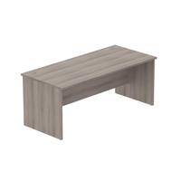 Office Rectangular Desk with Panel Legs  1800X800 Alaskan Grey Oak
