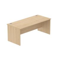 Office Rectangular Desk with Panel Legs  1800X800 Canadian Oak