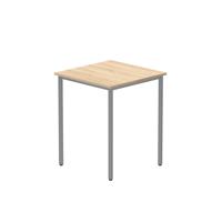 Office Rectangular Multi-Use Table (FSC) 600X600 Canadian Oak/Silver