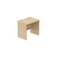 Office Rectangular Desk with Panel Legs  800X600 Canadian Oak