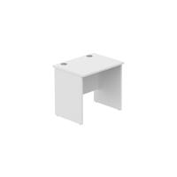Office Rectangular Desk with Panel Legs  800X600 Arctic White