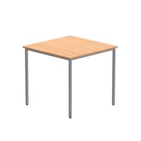 Office Rectangular Multi-Use Table  800X800 Norwegian Beech/Silver