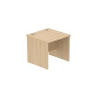 Office Rectangular Desk with Panel Legs  800X800 Canadian Oak