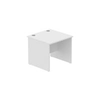 Office Rectangular Desk with Panel Legs  800X800 Arctic White