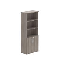 Combination Cupboard with Doors (FSC) 1900 High Alaskan Grey Oak