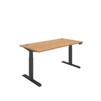 Office Rectangular Dual Motor Sit Stand Desk (FSC) 1600X800 Beech/Black