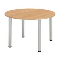 Core Pole Leg Round Meeting Table  1000X1000  Norwegian Beech