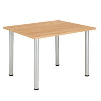 Core Pole Leg Rectangular Meeting Table  1200X800  Norwegian Beech
