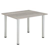 Core Pole Leg Rectangular Meeting Table  1200X800  Alaskan Grey Oak