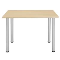 Core Pole Leg Rectangular Meeting Table  1200X800  Canadian Oak