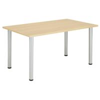 Core Pole Leg Rectangular Meeting Table  1400X800  Canadian Oak