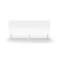 Clear Free Standing Acrylic Screen 1600mm (W) X 700mm (H) X 4mm (T)
