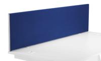Straight Upholstered Desktop Screen 1600mm Royal Blue