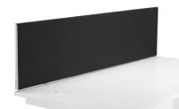 Straight Upholstered Desktop Screen 1800mm Black