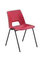 Economy Polypropylene Chair Red