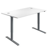 Economy Single Motor Sit Stand Desk (FSC) 1400 X 800 White/Graphite