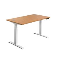 Economy Sit Stand Desk 1200 X 800 Nova Oak/White