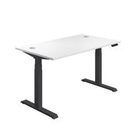 Economy Sit Stand Desk (FSC) 1200 X 800 White/Black