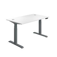 Economy Sit Stand Desk (FSC) 1600 X 800 White/Graphite