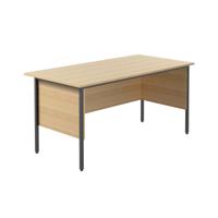 Eco 18 Rectangular Desk 1500 X 750 Oak/Black