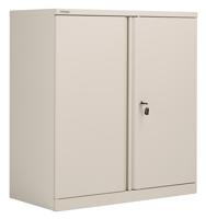Bisley Essentials Steel Double Door Cupboard 1015mm High Goose Grey