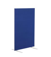1200W X 1600H Upholstered Floor Standing Screen Straight Royal Blue