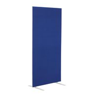 1200W X 1800H Upholstered Floor Standing Screen Straight Royal Blue