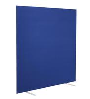 1600W X 1800H Upholstered Floor Standing Screen Straight Royal Blue
