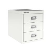 Bisley 12 Series Multidrawer Storage Unit 3 Drawer Traffic White