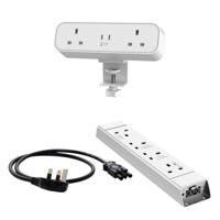 Malmo On Desk Power Bundle White
