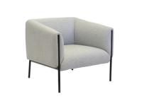 Curve Armchair Single Seater Grey