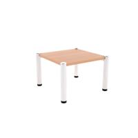 Reception Square Coffee Table (FSC) Beech/Silver