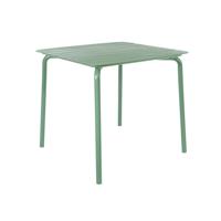 Breeze Aluminium Slatted Table Square Fair Green