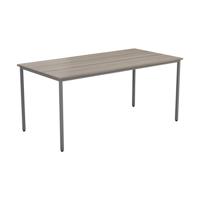 Rectangular Multipurpose Table 1600 X 800 Grey Oak/Silver
