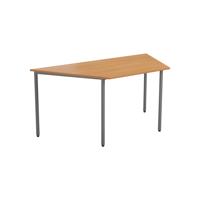 Trapezoidal Multi-purpose Table 1600 X 800 Beech/Silver